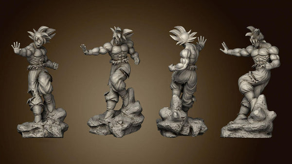 Goku Ultra Instinct 3D Model Ready to Print