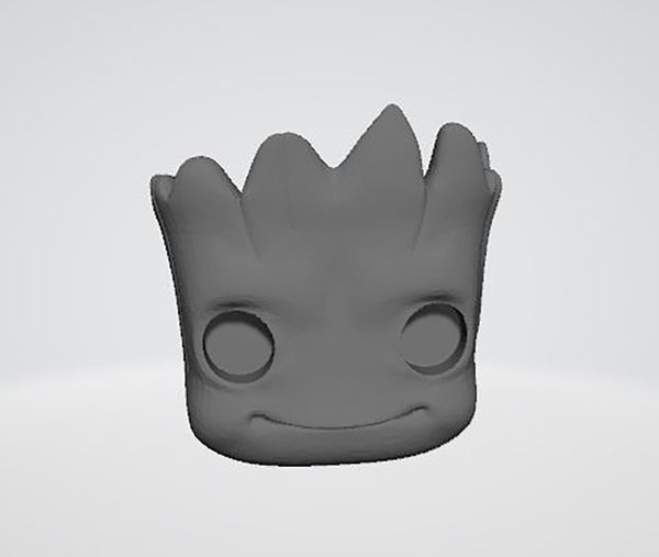 Groot Baby Cartoon Pot 3D Model Ready to Print STL