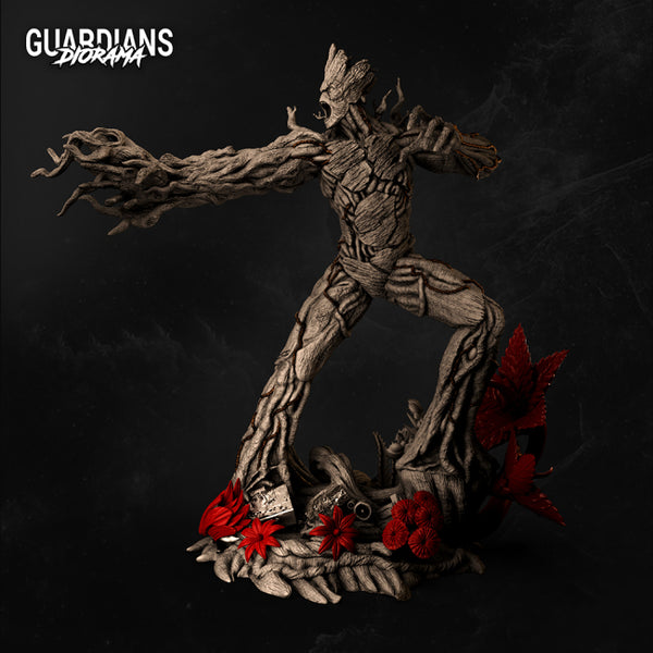 Groot Statues 3D Model Ready to Print STL