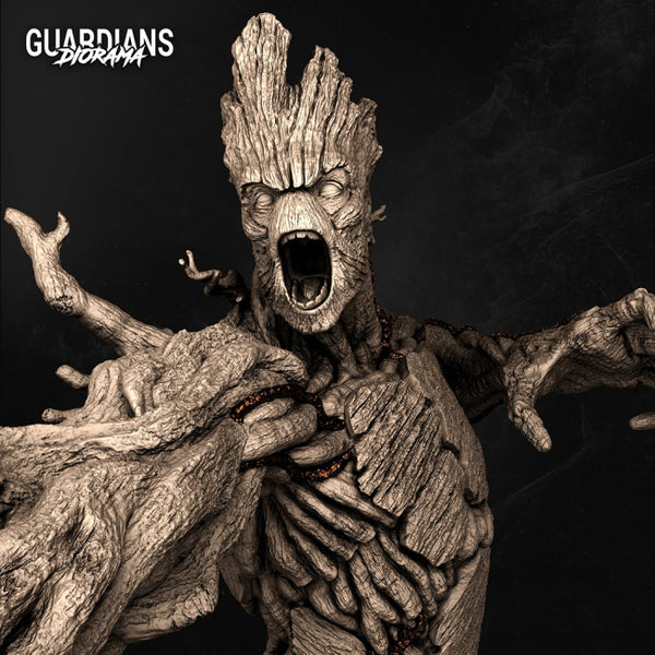 Groot Statues 3D Model Ready to Print STL