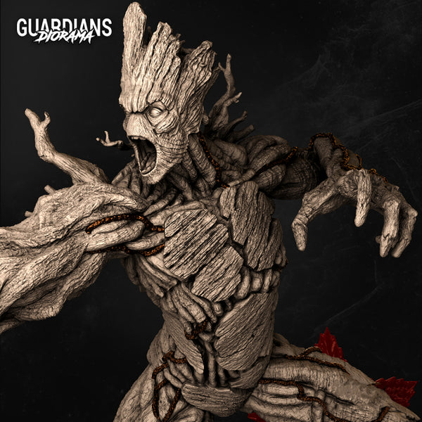 Groot Statues 3D Model Ready to Print STL