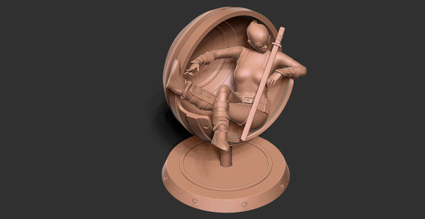 Gwenpool 3D Model Ready to Print STL