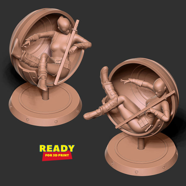 Gwenpool 3D Model Ready to Print STL