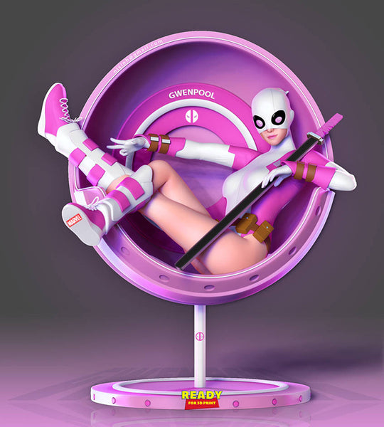 Gwenpool 3D Model Ready to Print STL