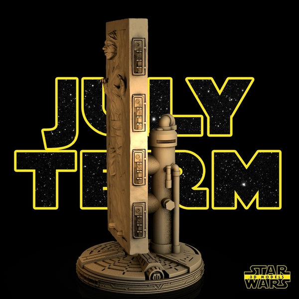 Han Solo On Carbonite 3D Model Ready to Print