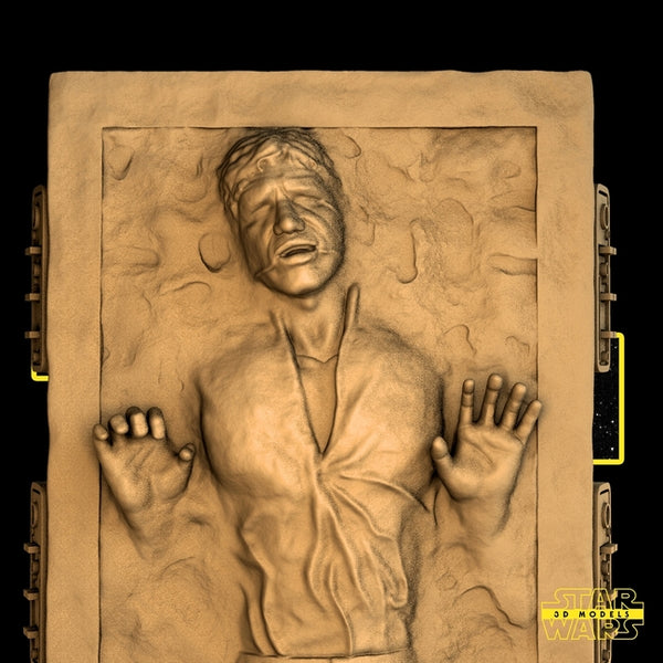 Han Solo On Carbonite 3D Model Ready to Print