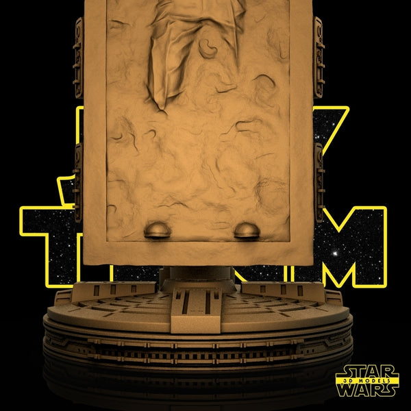 Han Solo On Carbonite 3D Model Ready to Print