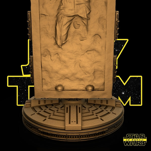 Han Solo On Carbonite 3D Model Ready to Print