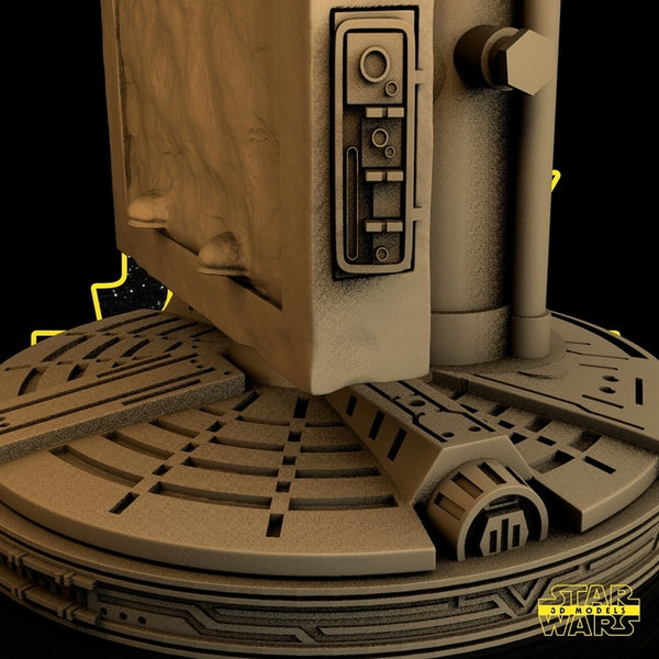 Han Solo On Carbonite 3D Model Ready to Print