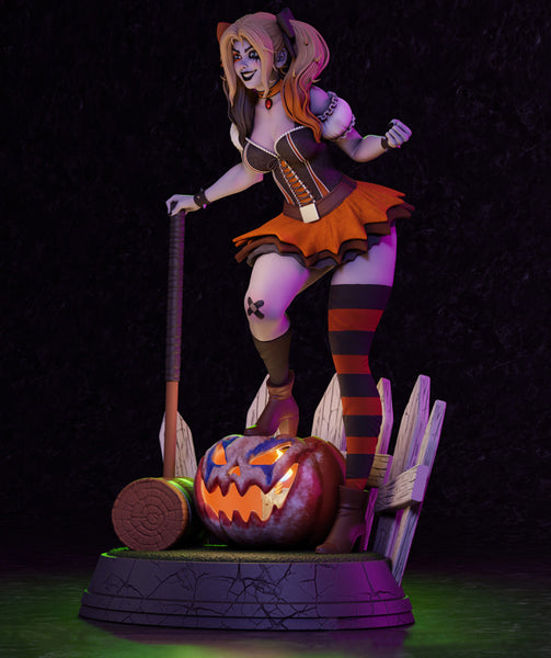 Harley Quinn Halloween 3D Model Ready to Print