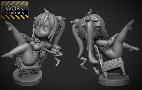 Hestia Chibi 3D Model Ready to Print