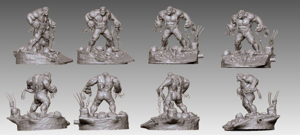 Hulk Age of Ultron 3D Model Ready to Print STL