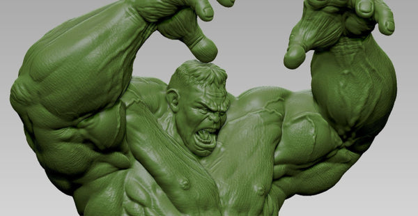 Hulk Angry 3D Model Ready to Print STL