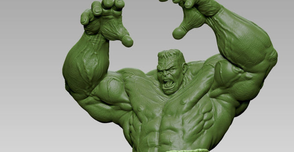 Hulk Angry 3D Model Ready to Print STL