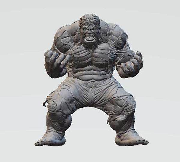 Hulk Diorama 3D Model Ready to Print STL