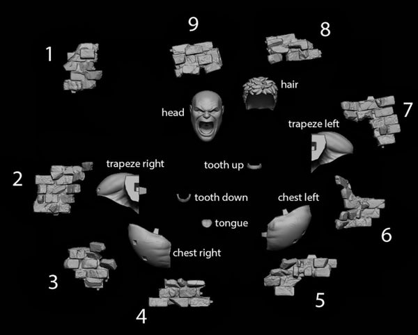 Hulk Smash Wall 3D Model Ready to Print