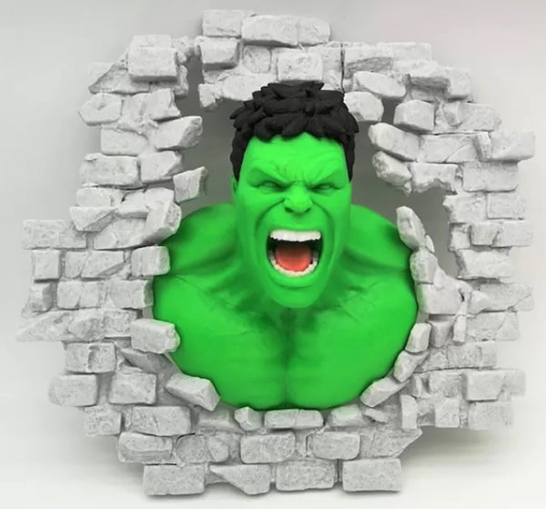 Hulk Smash Wall 3D Model Ready to Print