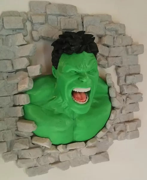 Hulk Smash Wall 3D Model Ready to Print