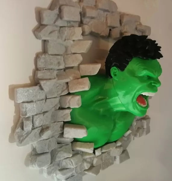 Hulk Smash Wall 3D Model Ready to Print