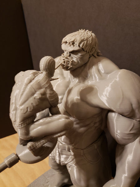 Hulk and Spiderman Diorama 3D Model Ready to Print