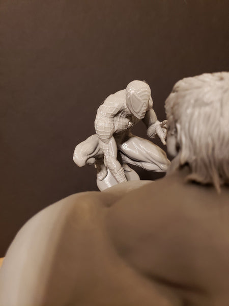 Hulk and Spiderman Diorama 3D Model Ready to Print