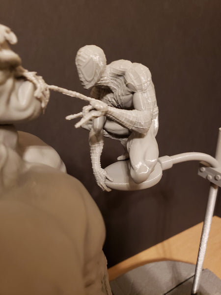 Hulk and Spiderman Diorama 3D Model Ready to Print