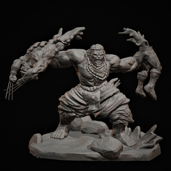 Hulk vs Wolverine 3D Model Ready to Print