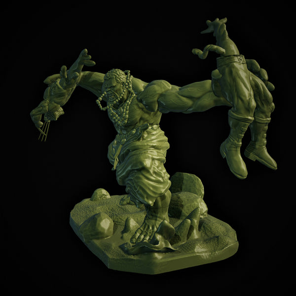 Hulk vs Wolverine 3D Model Ready to Print