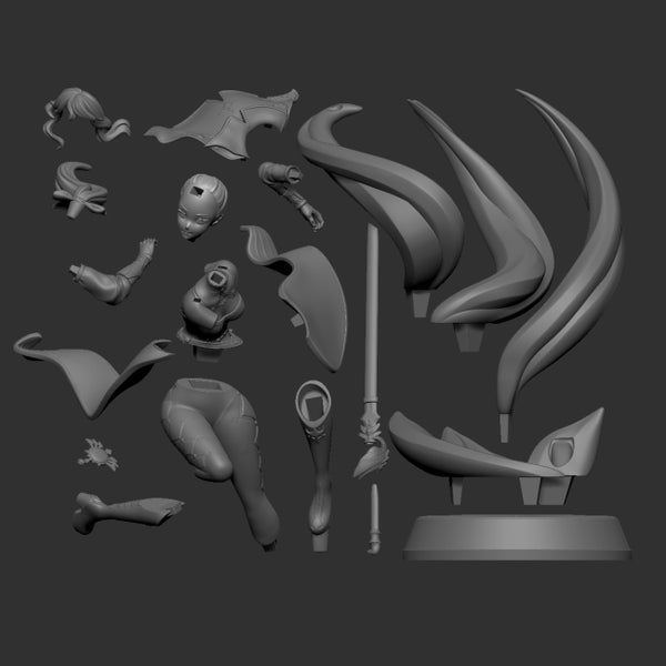 Jean Genshin Impact Figure 3D Model STL Ready to Print