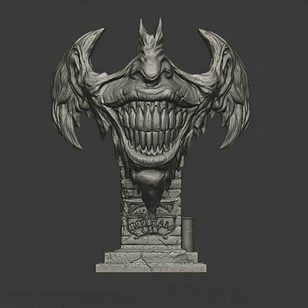 Joker Face from DC 3D Model Ready to Print