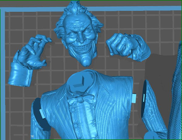 Joker Arkham Statues 3D Model Ready to Print