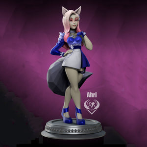 KDA All Out Ahri from League of Legends 3D Figurine Ready to Print