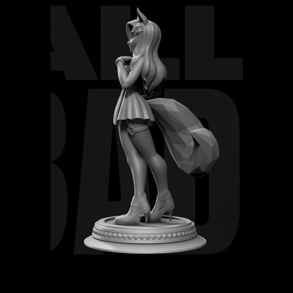 KDA All Out Ahri from League of Legends 3D Figurine Ready to Print