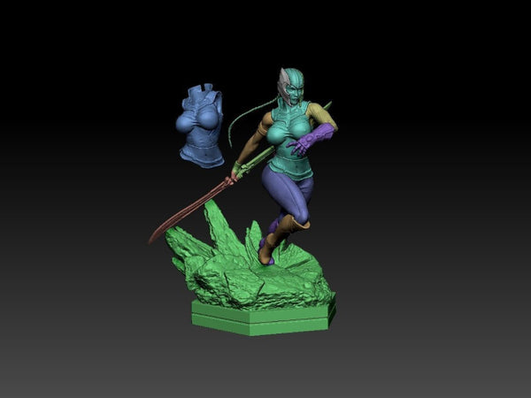 Lady Thanos 3D Model Ready to Print