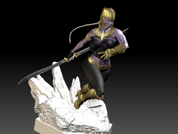 Lady Thanos 3D Model Ready to Print