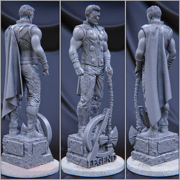 Legend Thor Statue 3D Model Ready to Print