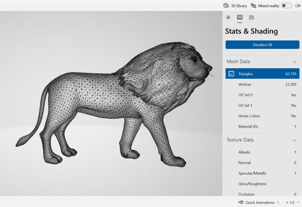 Lion 3D Model Ready to Print