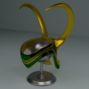 Loki Ragnarok Helmet 3D Model Ready to Print