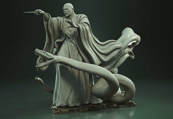 Lord Voldemort and Nagini 3D Model Ready to Print