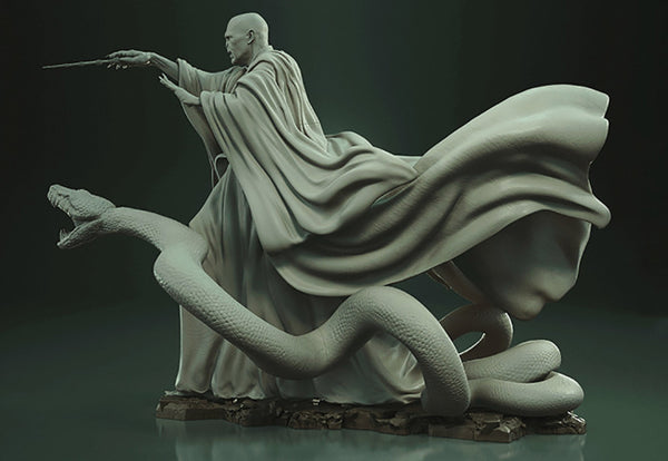 Lord Voldemort and Nagini 3D Model Ready to Print