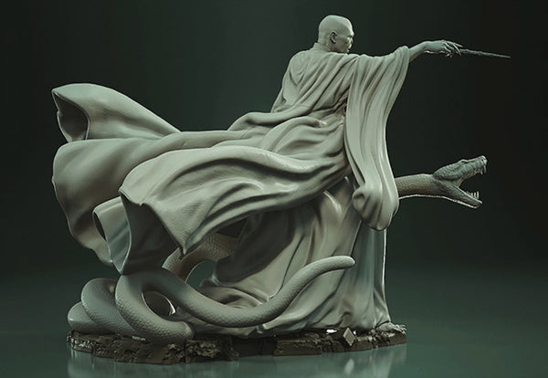 Lord Voldemort and Nagini 3D Model Ready to Print