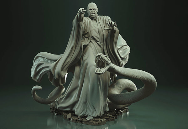 Lord Voldemort and Nagini 3D Model Ready to Print