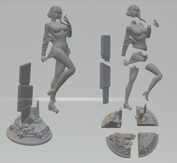 Lucy CyberPunk Edge Runners NSFW Figure STL Ready to Print