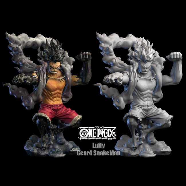 Luffy Gear 4 Snakeman 3D Model Ready to Print