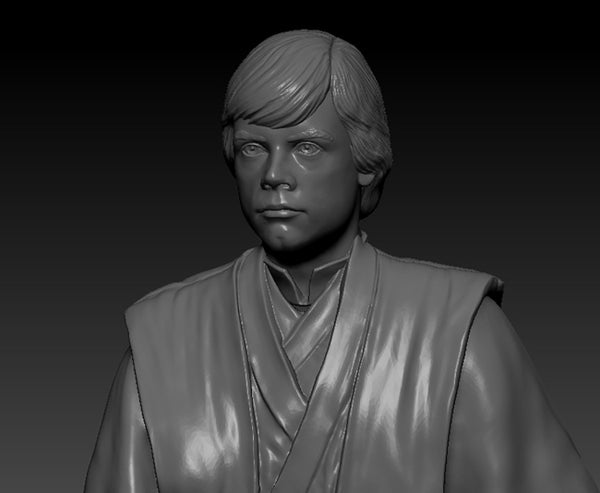 Luke Skywalker 3D Model Ready to Print