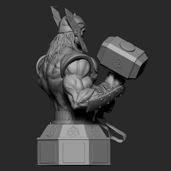 Marvel Thor Bust 3D Model Ready to Print STL