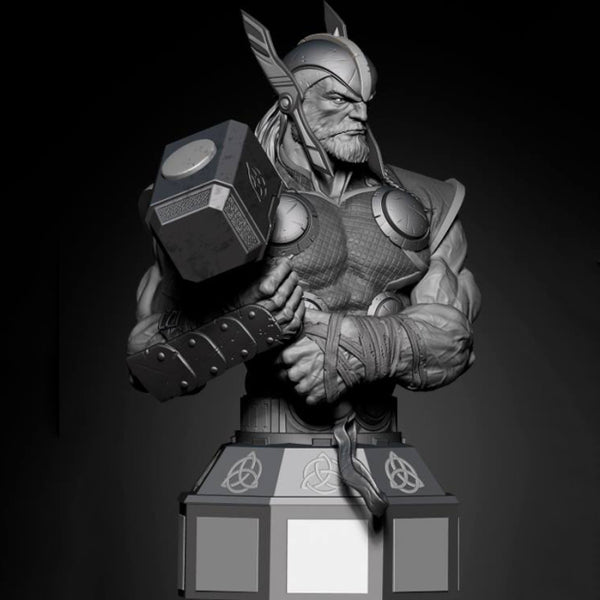 Marvel Thor Bust 3D Model Ready to Print STL