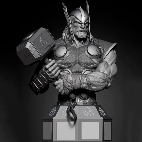 Marvel Thor Bust 3D Model Ready to Print STL