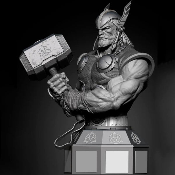 Marvel Thor Bust 3D Model Ready to Print STL