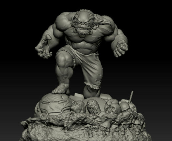 Master Hulk 3D Model Ready to Print STL